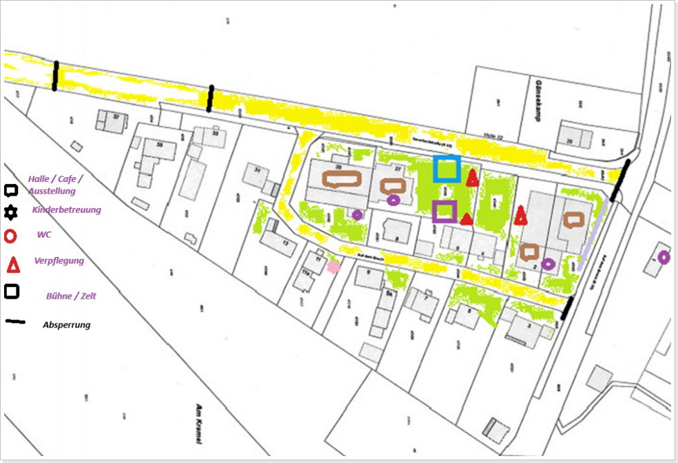 GELB:. Stra&szlig;e, GR&Uuml;N: Nutzbar